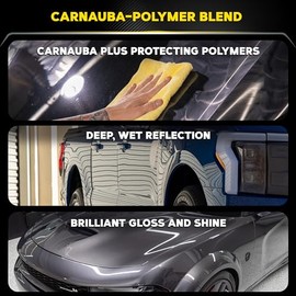MEGUIAR'S G7014J Gold Class Carnauba Plus - Cera de Pasta Premium - CREA un Brillo Profundo y Deslumbrante, 11 onzas
