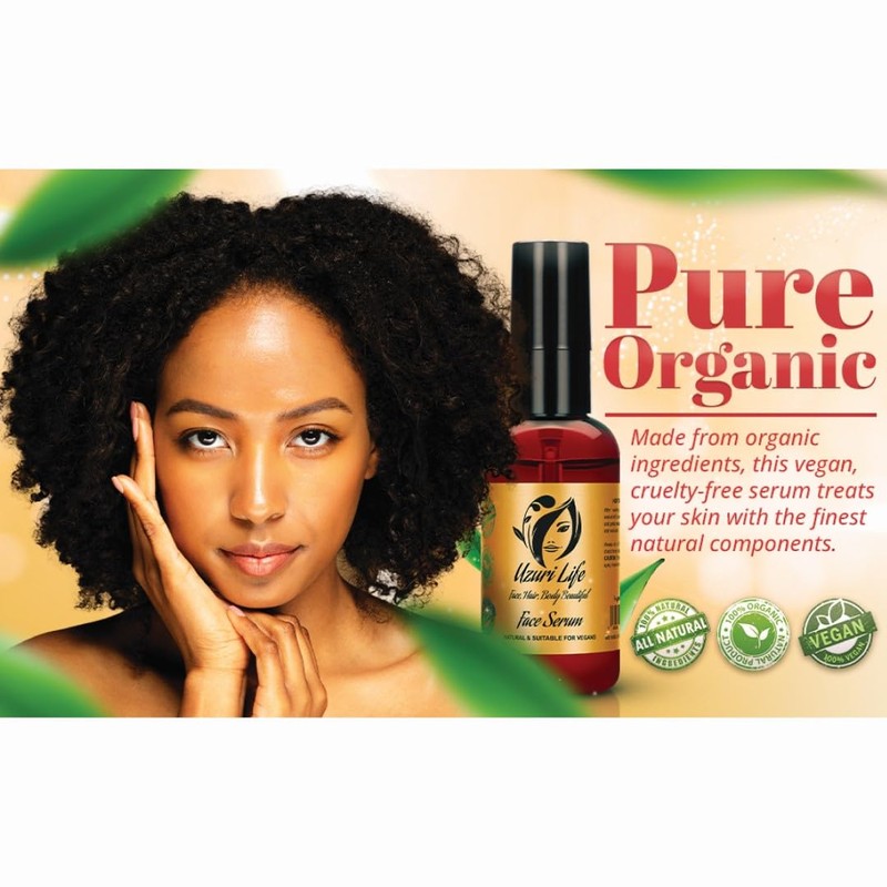 Uzuri Life Antioxidant Face Serum for Scars, Acne, Blemishes, Aging,