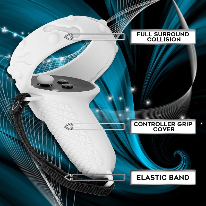 (1 Pair) Orzero Silicone Controller Cover Compatible for Quest 2,