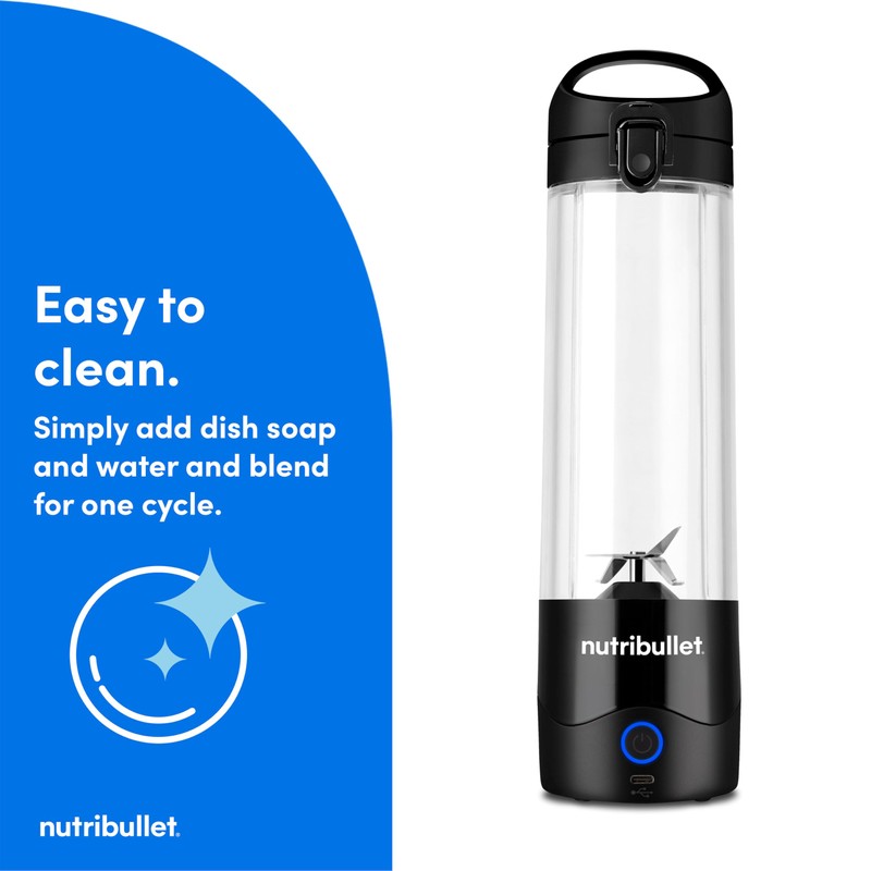 nutribullet Portable Blender, Cordless, 20oz Vessel, Personal Blender, USB-C Rechargeable,