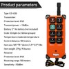 Wireless Crane Remote Control, 2X 8-Button Transmitter + 1x Receiver,