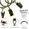 AIMALL 10pc Multipurpose Window Curtain Clothes Metal Clips Rings Hook