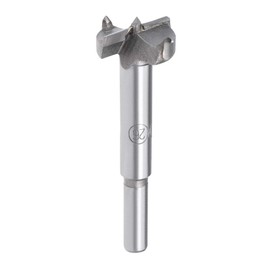 sourcing map Forstner Drill Bits 26mm, Tungsten Carbide Wood Hole Saw Auger Opener Woodworking Hinge Hole Drilling Boring Bit Cutter Gray with Case