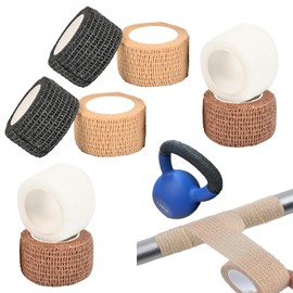 SquEqu 8 Pack Kettlebell Handle Grip Covers Non Slip Dumbbell Handles Wrap Cover Grips for Cast Iron Kettlebells Strength Training Dumbbell Weight Hand Weights Set Pull Up Bar Doorway Chin Up Bar Barbell Bars