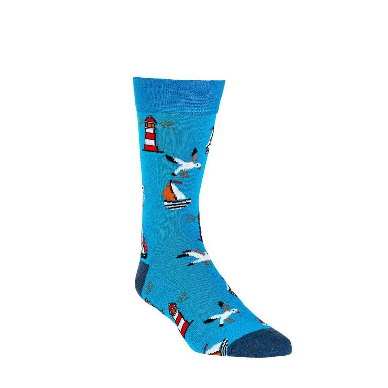 Women's Boys Girls Men's Socks (2 Pairs) Funny Colourful, Lighthouse