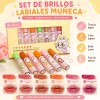 Set De 6 Brillos Labiales Hidratantes Con Acabado Espejo