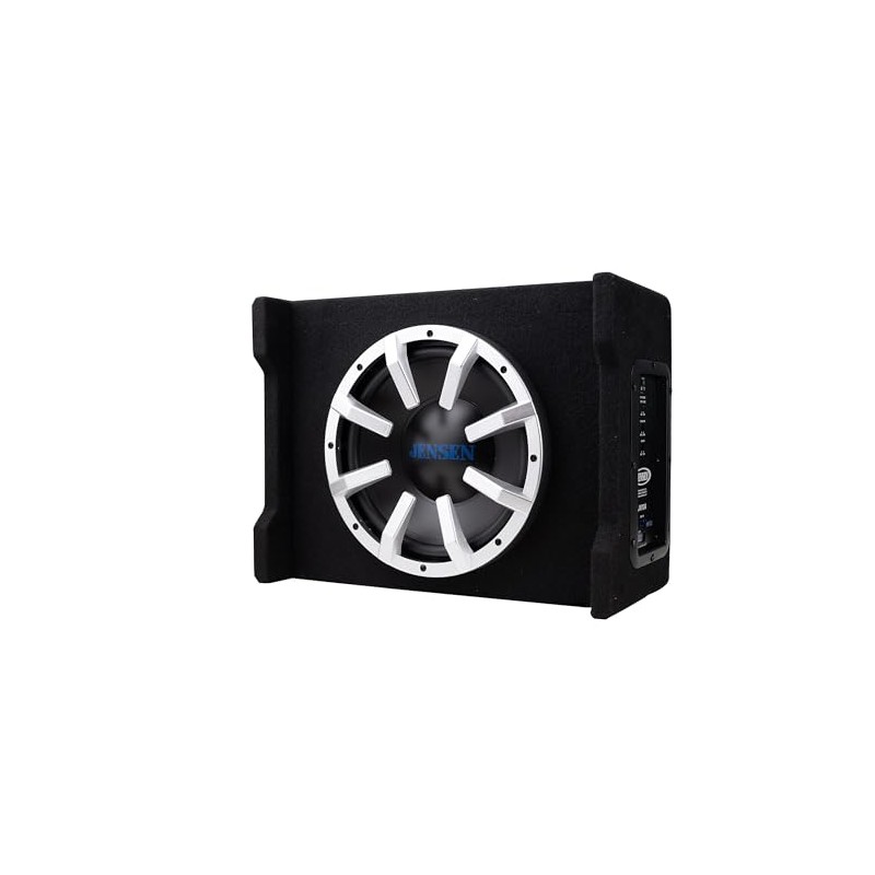 Jensen JW10A 10" Subwoofer in Multi-Mounting Vented Enlosure with Built-in