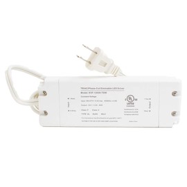 LEDupdates 12v UL Listed Class 2 30W Triac Dimmable Driver 100v - 277v AC Transformer Constant Voltage Power Supply for LED Strip light Control by AC Wall Dimmer (12v 30w)