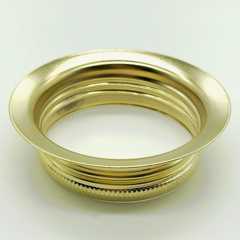 3 x E27 Screw Ring Diameter 60 mm Metal Gold