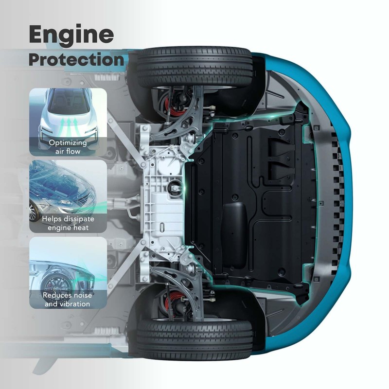 YHTAUTO Front Lower Engine Splash Shield Compatible with Volkswagen Touareg