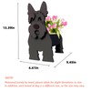 strolfay Scottish Terrier Dog Planter Plant Pots,Cute Garden Dog Flower