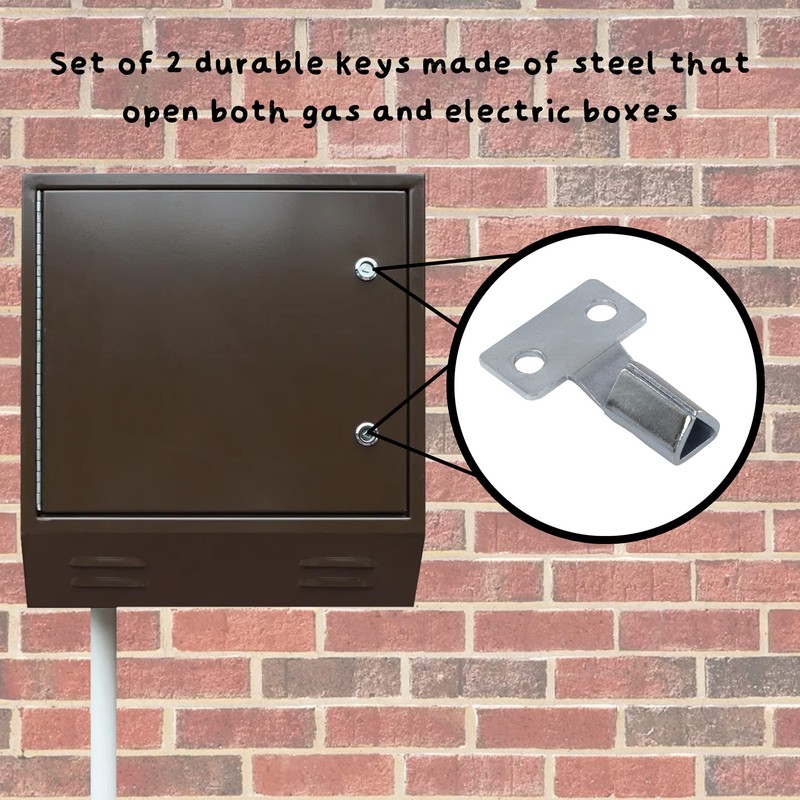 D.A.Y. Republic Meter Box Keys, Pack of 2 for Gas