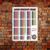 Darts Checkout Chart Theme Retro style metal tin sign/plaque (10"
