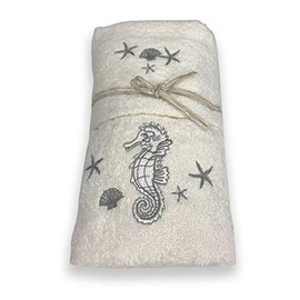 Set Ocean Sea Seahorse Hand Towel Beige