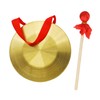 GTHER 15cm 5.9in Chinese Traditional Percussion Instrument Gong with Wooden
