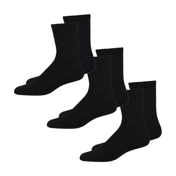 Curative Diagnostics Overt Diabetic Cotton Blend Crew Socks for Optimal