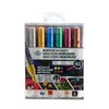 Royal & Langnickel 6 x 2mm Acrylic Artists Marker Pens