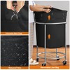 ELYKEN Laundry Hamper with Wheels, 170L Large Capacity Laundry Basket