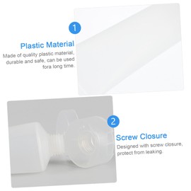 Ipetboom 16pcs Refillable Squeeze Lotion Tubes Travel-Friendly Cosmetic Sample Containers for Skin Care Creams for Toiletries and Go Use