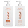 Native Vanilla Cream & Pumpkin Moisturizing Shampoo and Conditioner Set,