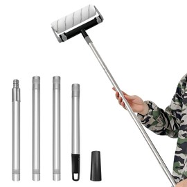 Paint Roller Extension Poles, 1.2M Aluminum Alloy Paint Brush Extension Pole, 4 Segmented Multi-Purpose Paint Extension Pole Telescopic Extension Pole for High Ceilings