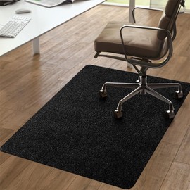 ATOKA Chair Mat, Floor Protection, Gaming Chair Mat, 47.2 x 35.4 inches (120 x 90 cm), Carpet, 0.2 inch (4 mm) Thick, Flooring Mat, Floor Scratch Prevention, Dent Prevention, Anti-Slip, Noise