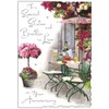 Sister and Brother-in-Law Anniversary Card - Special Finishes and Illustrated