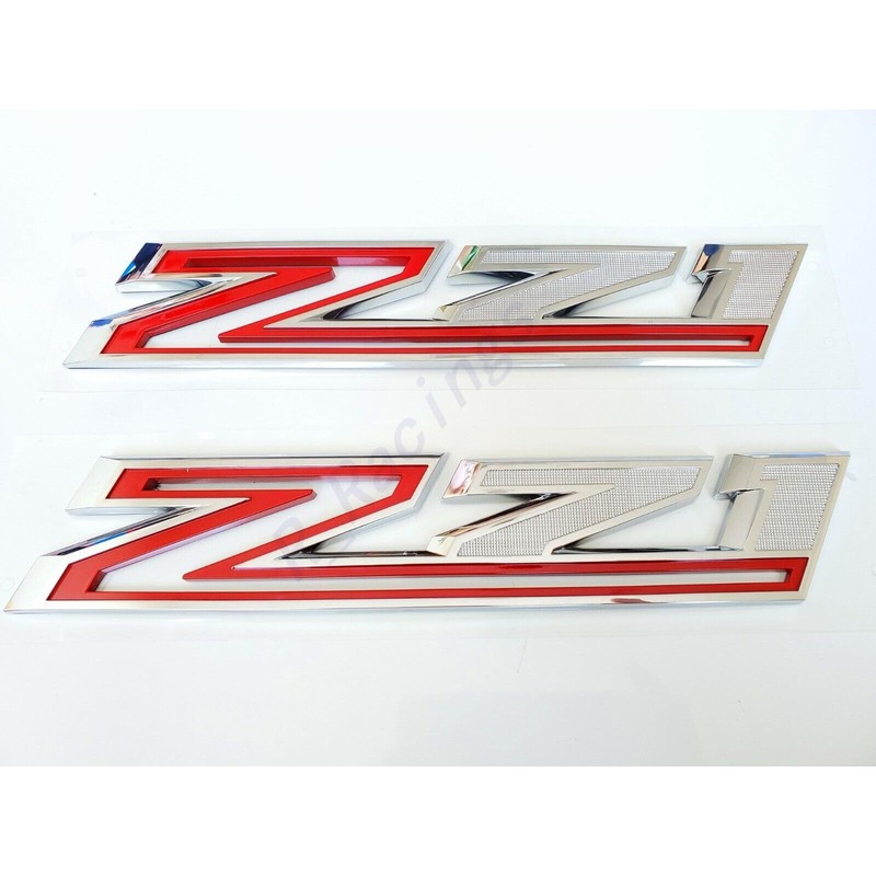 2PCS ⁠Chrome & Red 2019-2026 for Silverado Z71 Emblem Badge