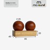 Two Elegant Maidu Wooden Balls 45 mm for Relaxing Hands