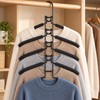 5-in-1 Space-Saving Closet Hangers for Clothes – Detachable Stainless Steel