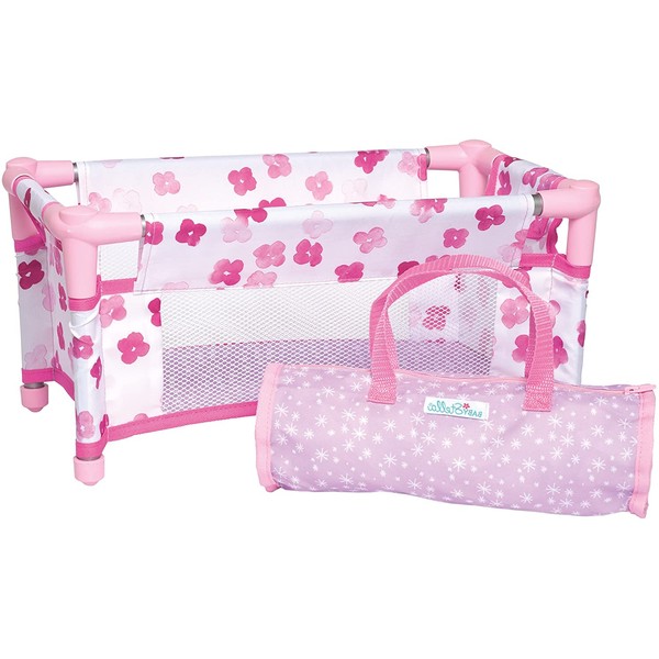 Manhattan Toy Baby Stella Take Along Baby Doll Crib Accessory Set for 12" and 15" Soft Dolls