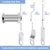 Cabinet Locks with Keys, 1-1/2" Long Cam Lock Keyed Alike,