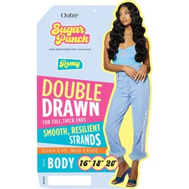 Sugar Punch 100% Unprocessed Remi Human Hair - Body 12" 14" 16" (NATURAL)