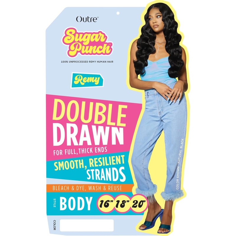 Sugar Punch 100% Unprocessed Remi Human Hair - Body 12"