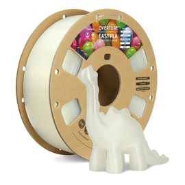 OVERTURE Easy PLA 1.75mm 3D Printer Filament, 1kg PLA Cardboard Spool (2.2lbs), Dimensional Accuracy +/- 0.02mm, Fit Most FDM Printer (Easy Natural)