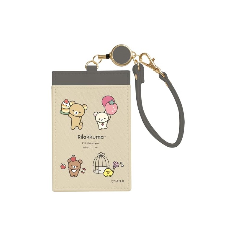 San-x Rilakkuma PB70901 Pass Case with Reel