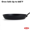 OXO Obsidian Pre-Seasoned Carbon Steel, 10" Frying Pan Skillet with
