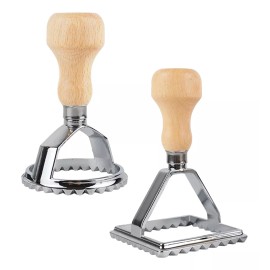 Lecute 2 Moldes Cortador Masa Galleta Reposteria Cocina Acero Inox