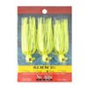 No Alibi Alien Jig Inshore Series, Glow Chartreuse Skirt, 3/8