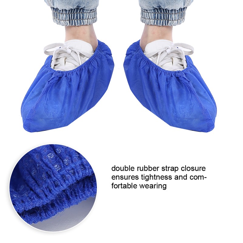 100pcs Disposable Shoe Covers Thickening Anti Slip Wear Resistant Shoe