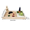 Desktop Zen Garden | Miniature Japanese Sand Garden Crafts Kit,Tabletop
