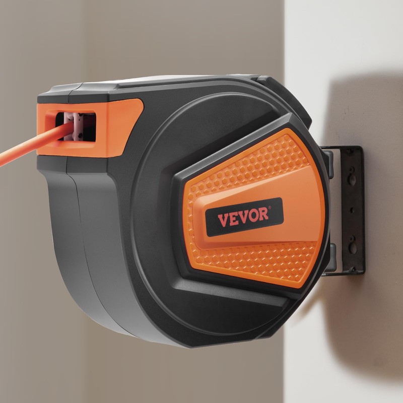VEVOR Retractable Air Hose Reel, 3/8IN x 65FT Hybrid Air