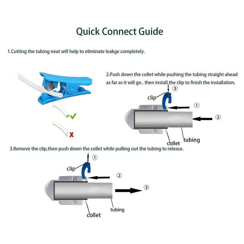 ESHIONG Hose Bib Quick Connect Adapter for Reverse Osmosis water