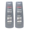 Dove Men+Care Fortifying Charcoal Shampoo, 12 oz, (Pack of 2)