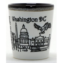 Washington DC Drip Line Vaso de cerámica para chupito