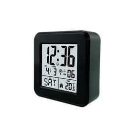 jomparis Digital Wireless Alarm Clock with Night Light Alarm Clock with Temperature Display Date Snooze for Living Room, Office, Bedroom, Children's Room