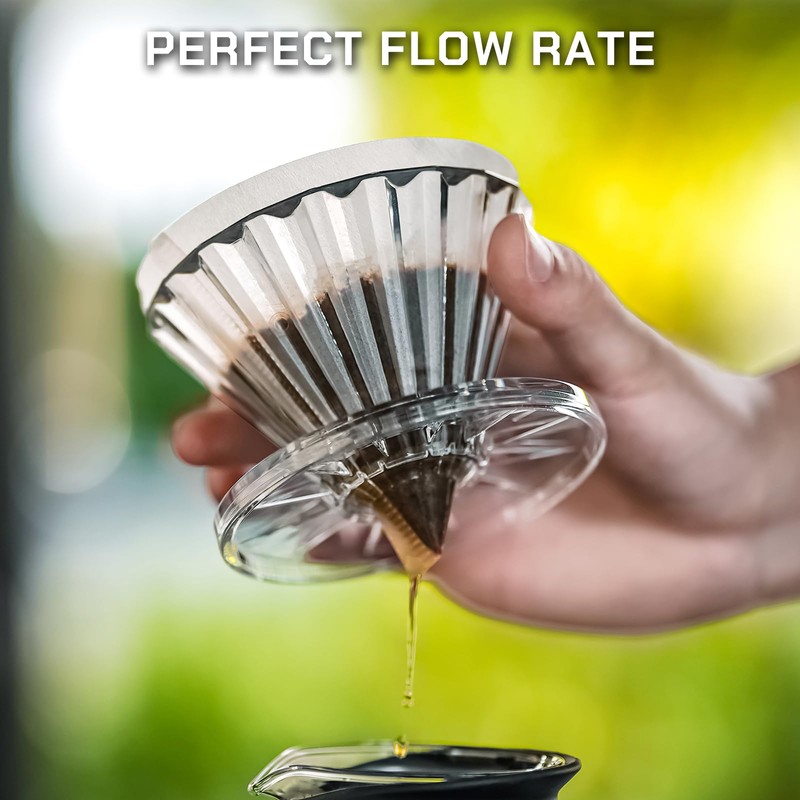 MAVO Pour Over Coffee Dripper, Detachable Hand Drip Brewer, Pour