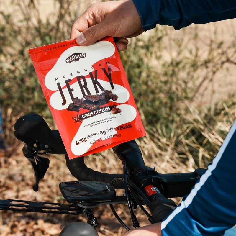Mourish Mushroom Jerky, Healthy and Flavorful Vegan Jerky, SICHUAN Peppercorn