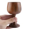VIFERR Wooden Goblet Vintage Wooden Wine Goblet First Class Natural