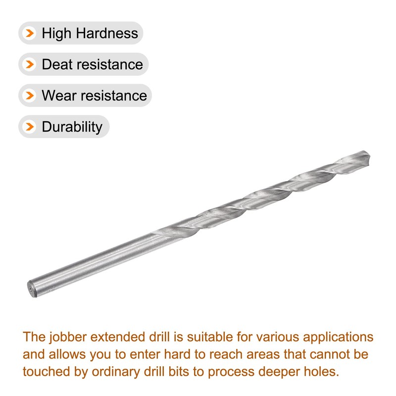 uxcell 14mm Twist Drill Bits, High-Speed Steel Straight Shank Extra